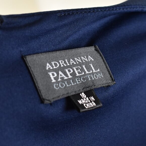 Adrianna Papell Square Neck Bead Embellished Formal Dress - Picture 9 of 9